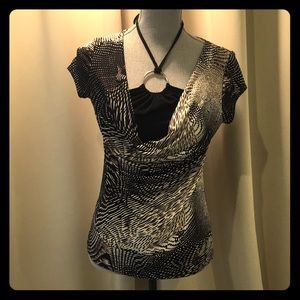 Dynamite Black&Brown Top